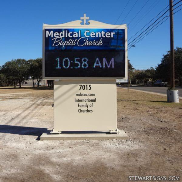 Church Sign for Medical Center Baptist Church