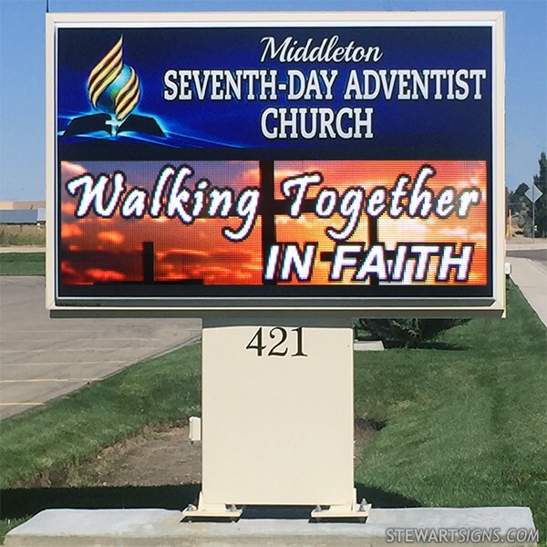 Church Sign for Middleton Seventh-day Adventist Church