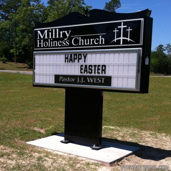 Church Sign for Millry Holiness Church