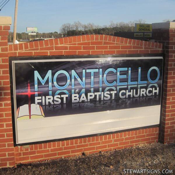 Church Sign for Monticello First Baptist Church