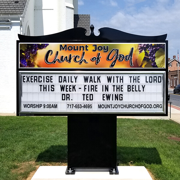 Church Sign for Mount Joy Church of God