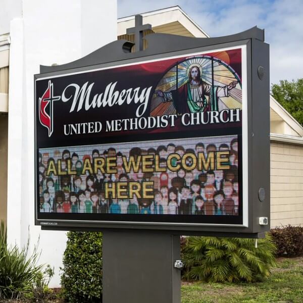 Church Sign for Mulberry United Methodist