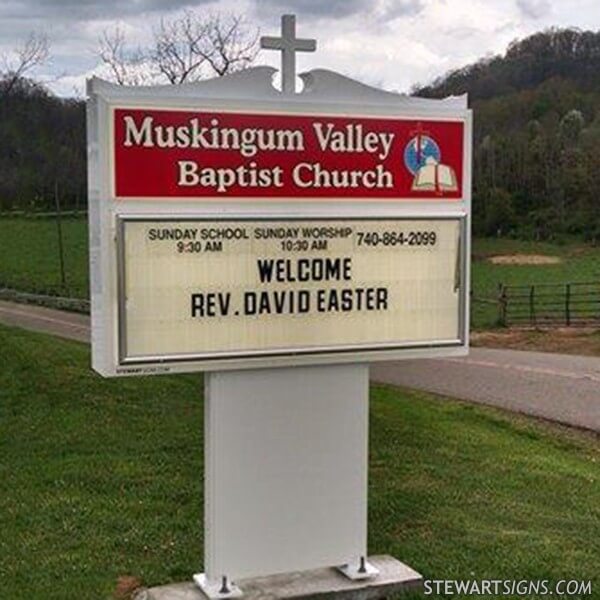 Church Sign for Muskingum Valley Baptist Church