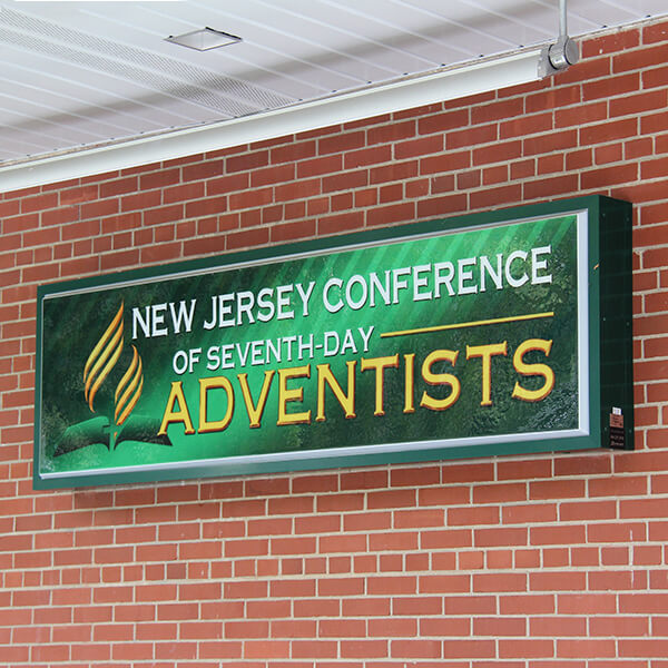 Church Sign for New Jersey Conference of Seventh-day Adventists