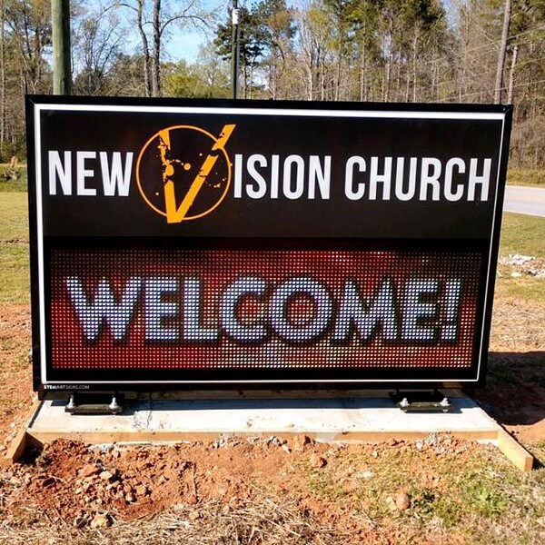 Church Sign for New Vision Church