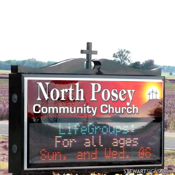 Church Sign for North Posey Community Church