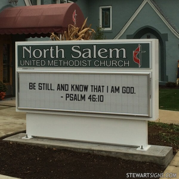 Church Sign for North Salem United Methodist Church