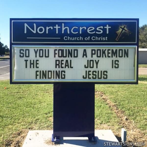 Church Sign for Northcrest Church of Christ