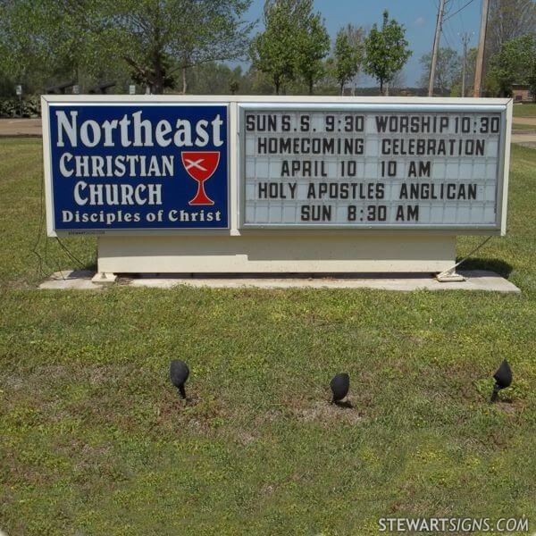 Church Sign for Northeast Christian Church