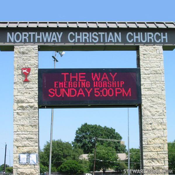 Church Sign for Northway Christian Church