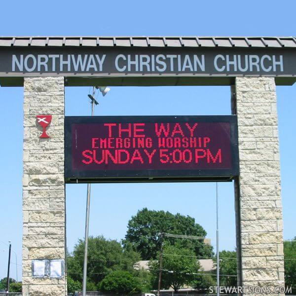 Church Sign for Northway Christian Church