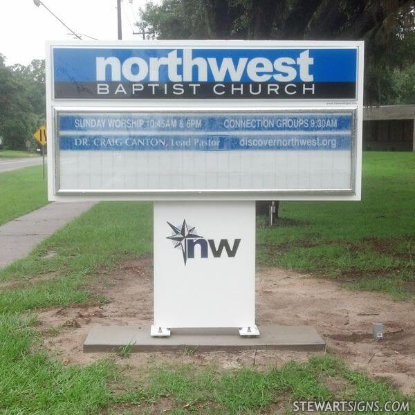 Church Sign for Northwest Baptist Church