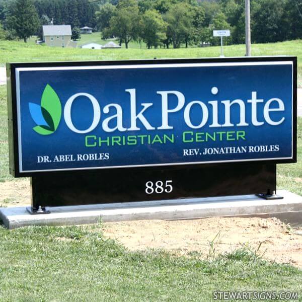 Church Sign for Oakpointe Christian Center