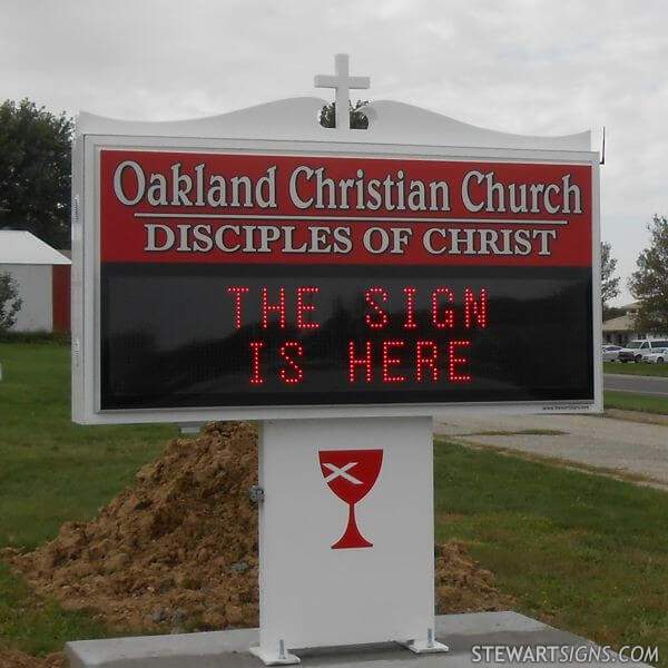 Church Sign for Oakland Christian Church