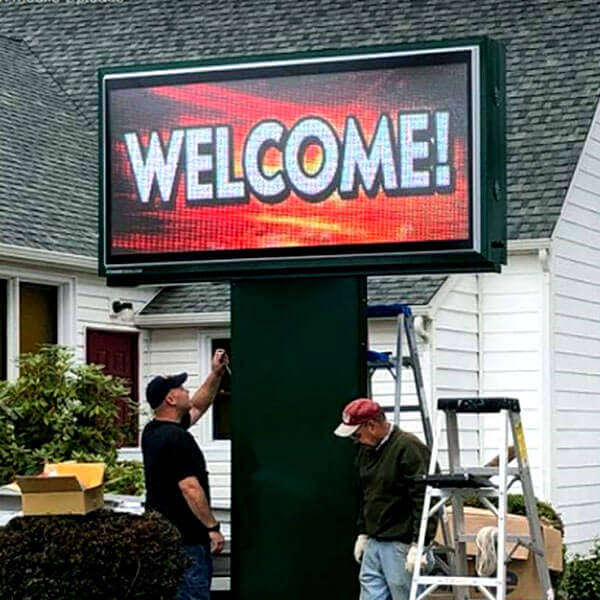 Church Sign for Ocean Park Community Church