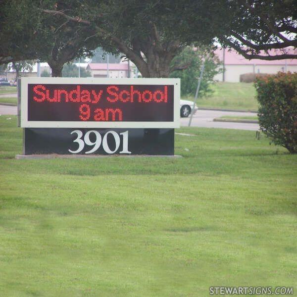 Church Sign for Park Central Church of Christ