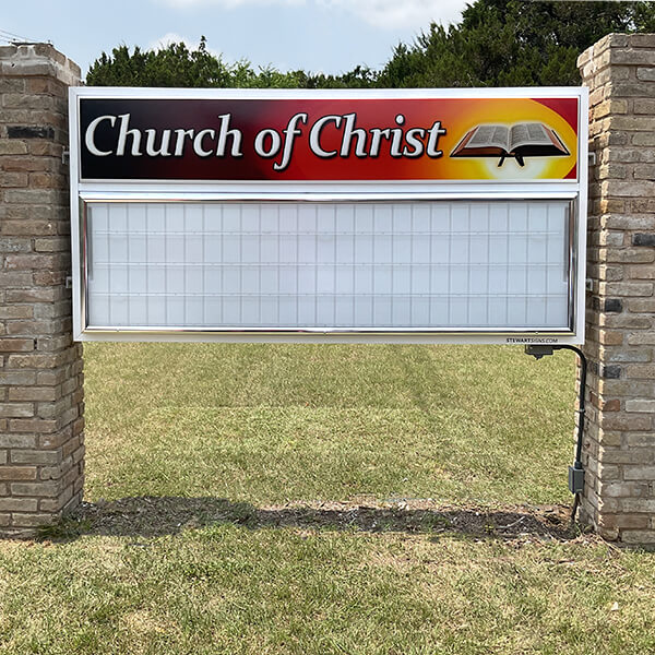 Church Sign for Park Lake Church of Christ
