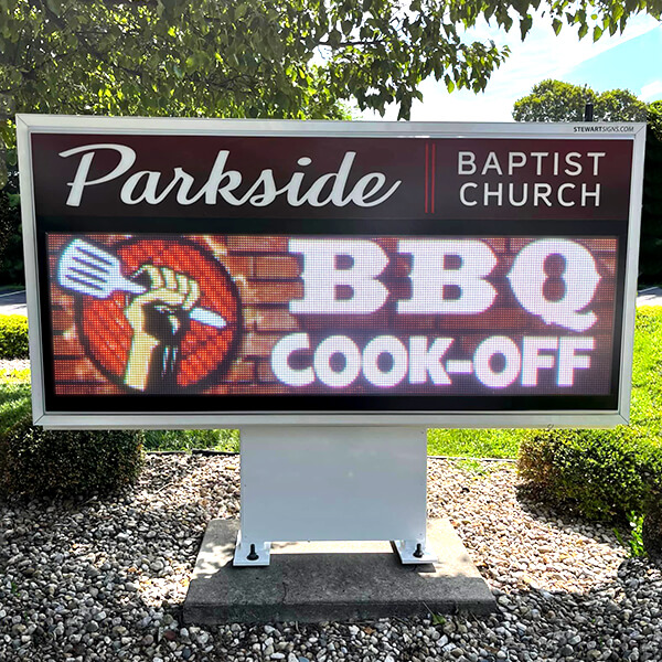 Church Sign for Parkside Baptist Church