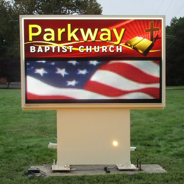 Church Sign for Parkway Baptist Church