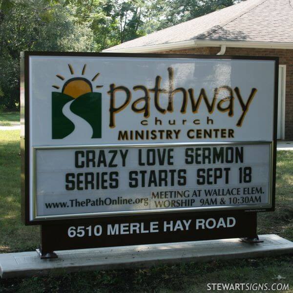 Church Sign for Pathway Church