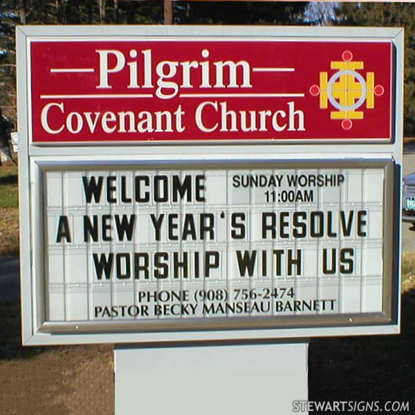 Church Sign for Pilgrim Covenant Church