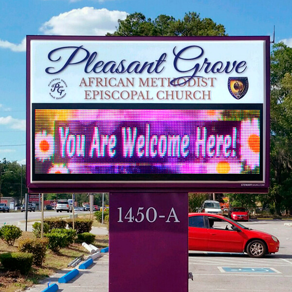 Church Sign for Pleasant Grove AME Church