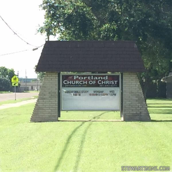 Church Sign for Portland Church of Christ