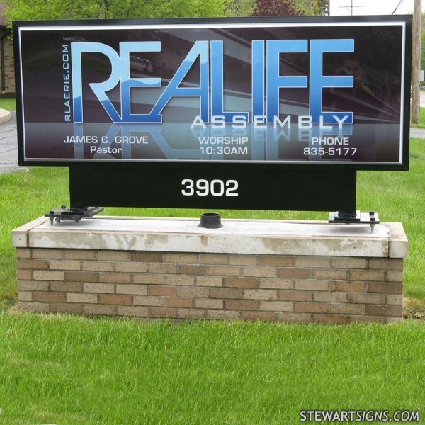 Church Sign for Realife Assembly