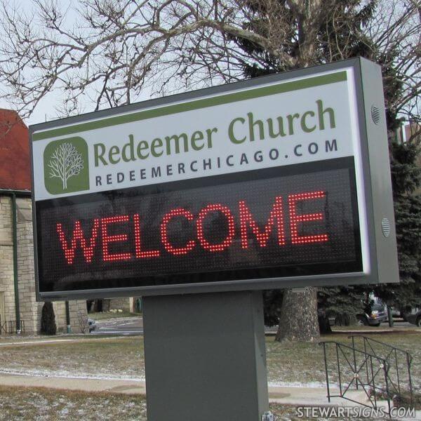 Church Sign for Redeemer Church