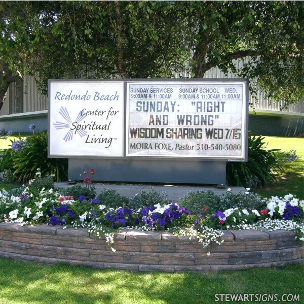 Church Sign for Center for Spiritual Living