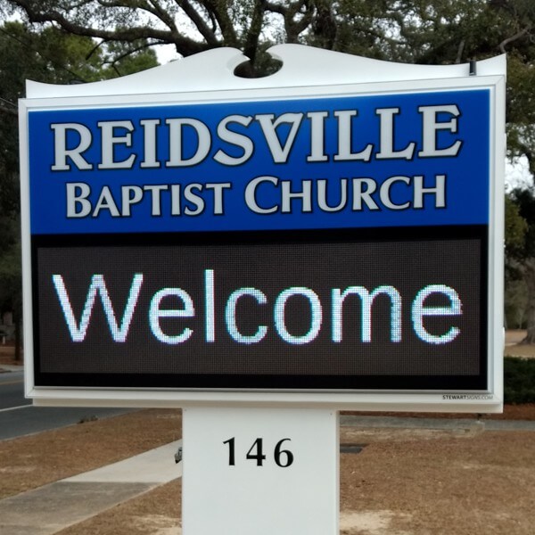 Church Sign for Reidsville Baptist Church