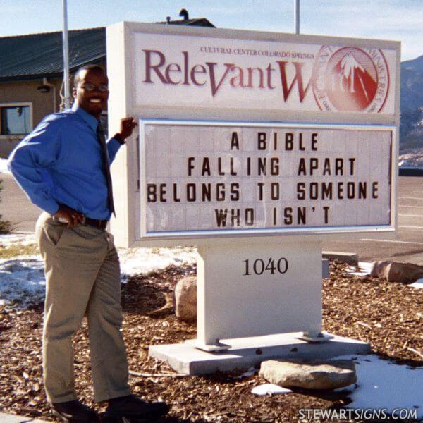 Church Sign for Relevant Word Ministries