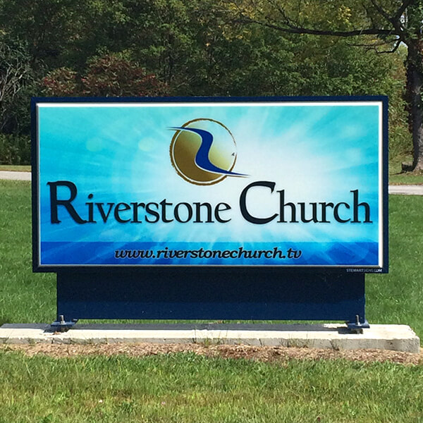 Church Sign for Riverstone Church