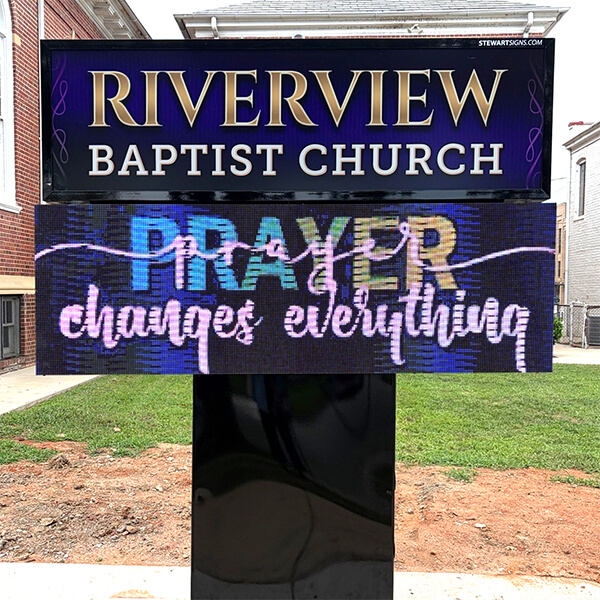 Church Sign for Riverview Baptist Church
