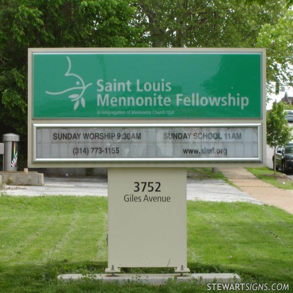 Church Sign for St. Louis Mennonite Fellowship