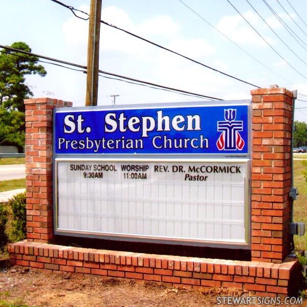 Church Sign for Saint Stephen Presbyterian Church