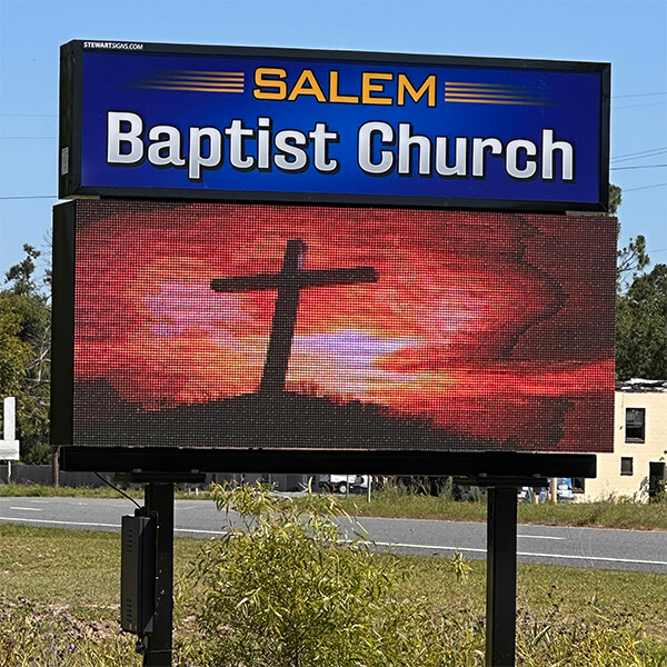 Church Sign for Salem Baptist Church