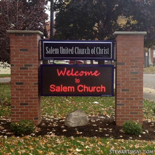 Church Sign for Salem United Church of Christ