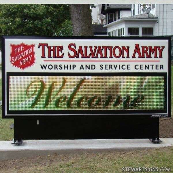 Church Sign for The Salvation Army