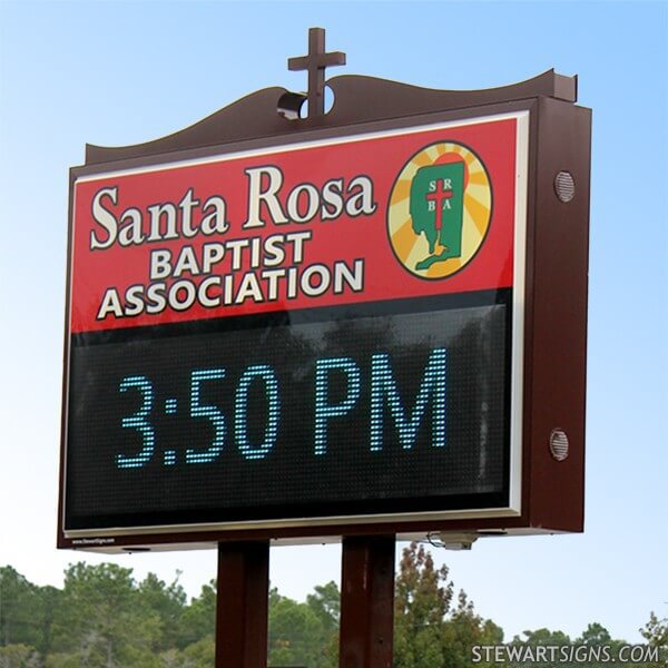 Church Sign for Santa Rosa Baptist Association