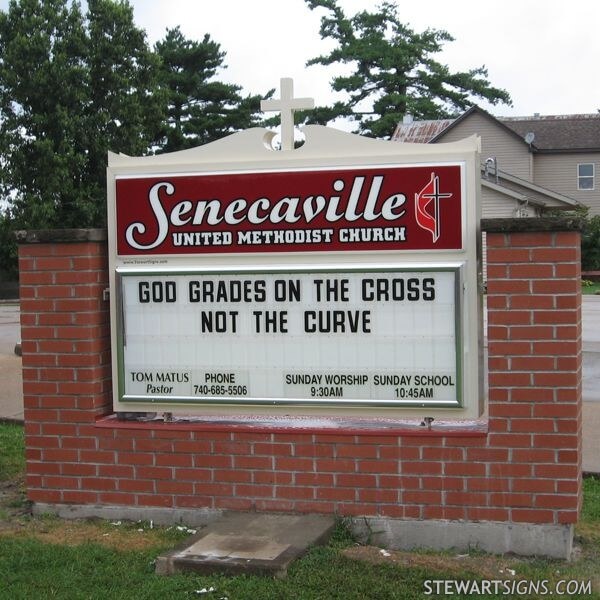 Church Sign for Senecaville United Methodist Church