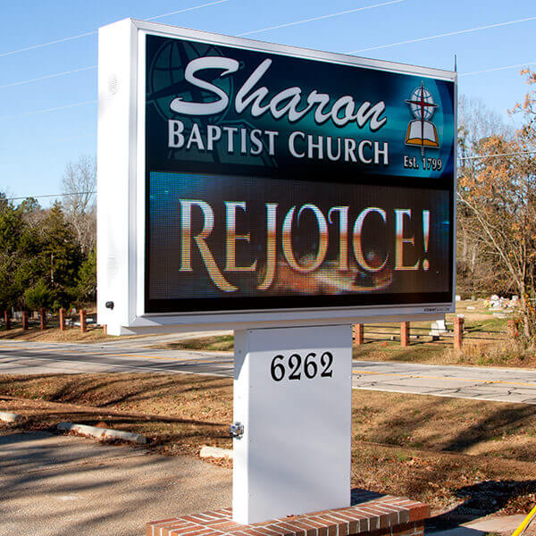 Church Sign for Sharon Baptist Church