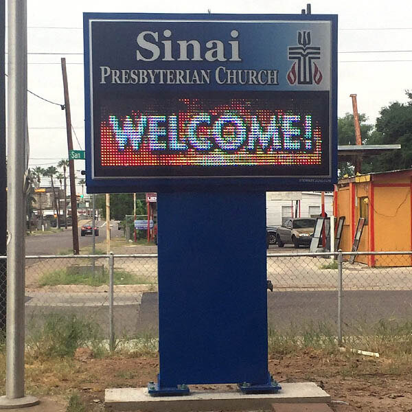 Church Sign for Sinai Presbyterian Church