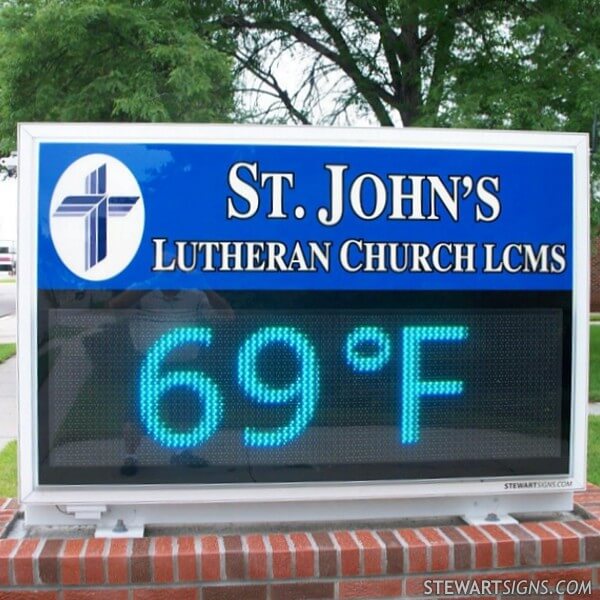 Church Sign for St. John's Lutheran Church