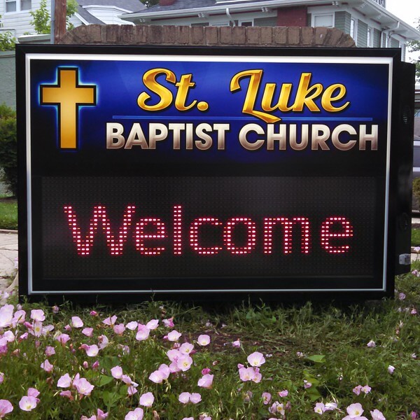 Church Sign for St. Luke Baptist Church