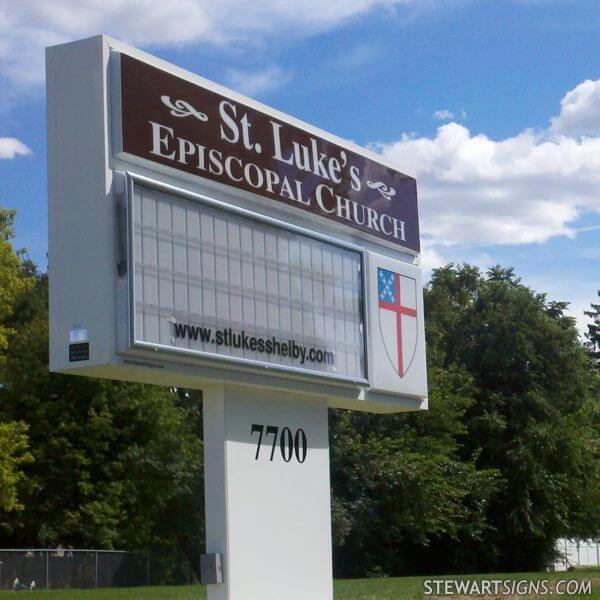 Church Sign for St. Luke's Episcopal Church