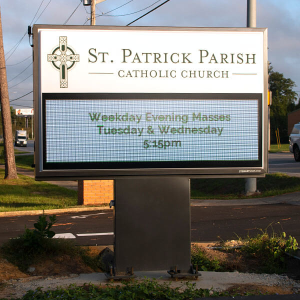 Church Sign for St Patrick's Church