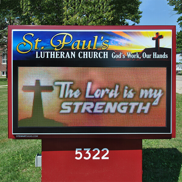 Church Sign for St. Paul's Lutheran Church