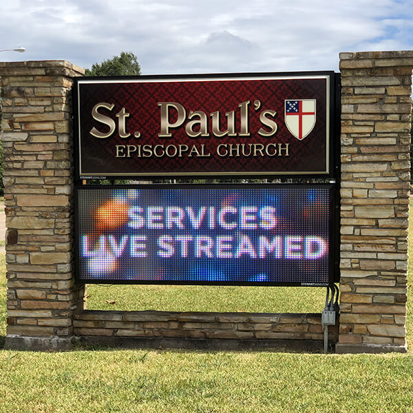 Church Sign for St. Paul's Episcopal Church
