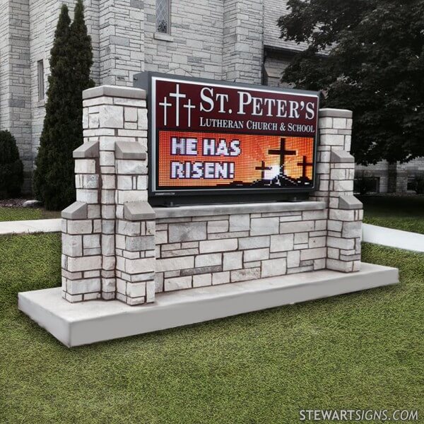Church Sign for St. Peter's Lutheran Church